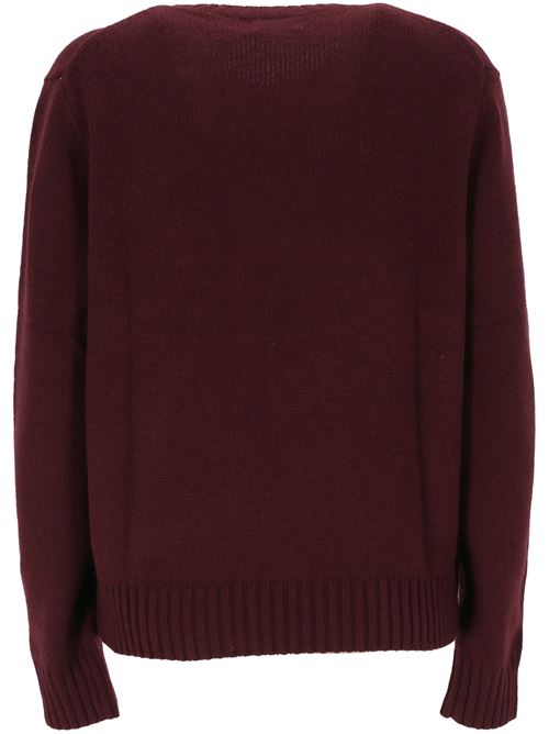 Burgundy wool knit Polo Ralph Lauren | 211943270001